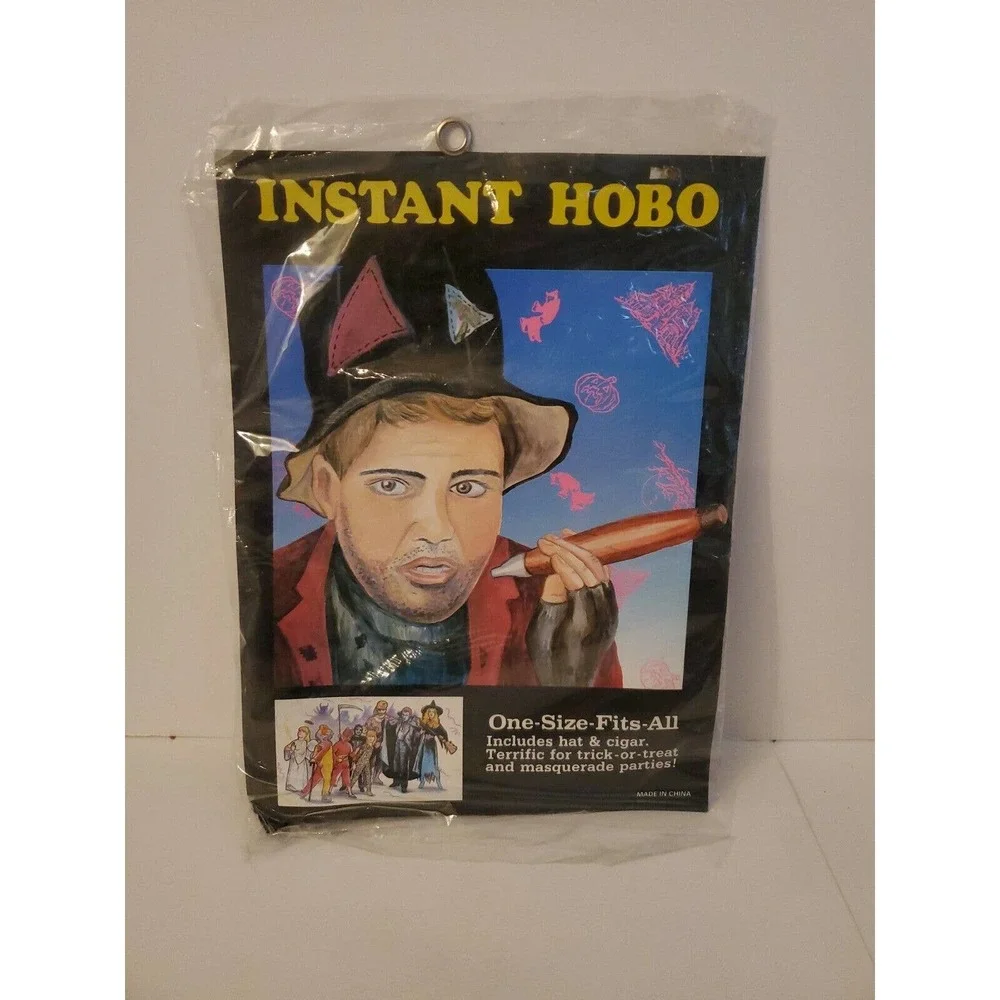 INSTANT HOBO Costume From Halloween House One-Size-Fits-All Cheap Budget Economy